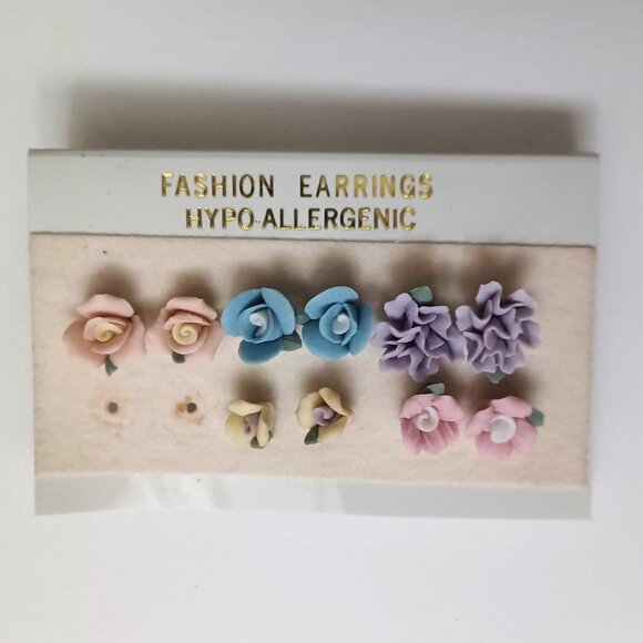 Lot of 21 Pairs of Earrings for Pierced Ears Never Used pre-1999 - Picture 11 of 12